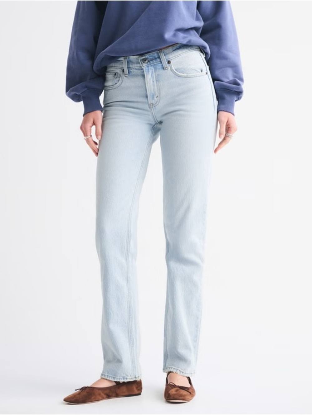 ABERCROMBIE 90s Straight Mid Rise Jeans